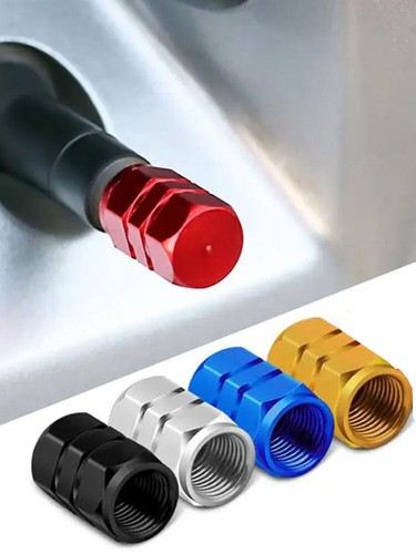 1x Aluminum Car Tire Valve Caps Tyre Valve Stem Cover Air Dust Wheel Rim ♢ - Picture 18 of 28