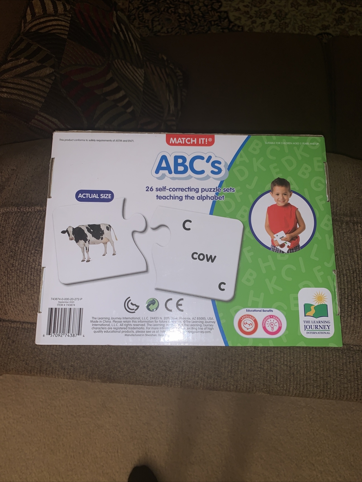 The Learning Journey Match It ABCs Kids Alphabet Puzzle for sale online ...