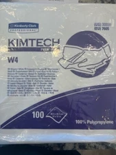 2 Pack  KIMTECH Professional  PURE BRAND 200* WHITE WIPERS total 12" X 12" W4