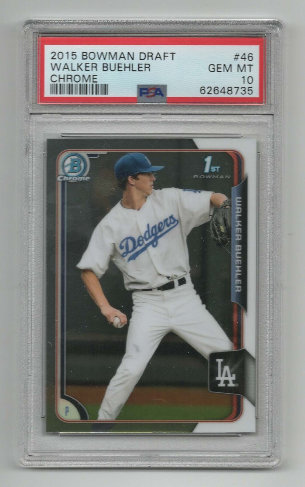 2015 Bowman Draft Chrome * 1st Rookie Card RC * Walker Buehler 