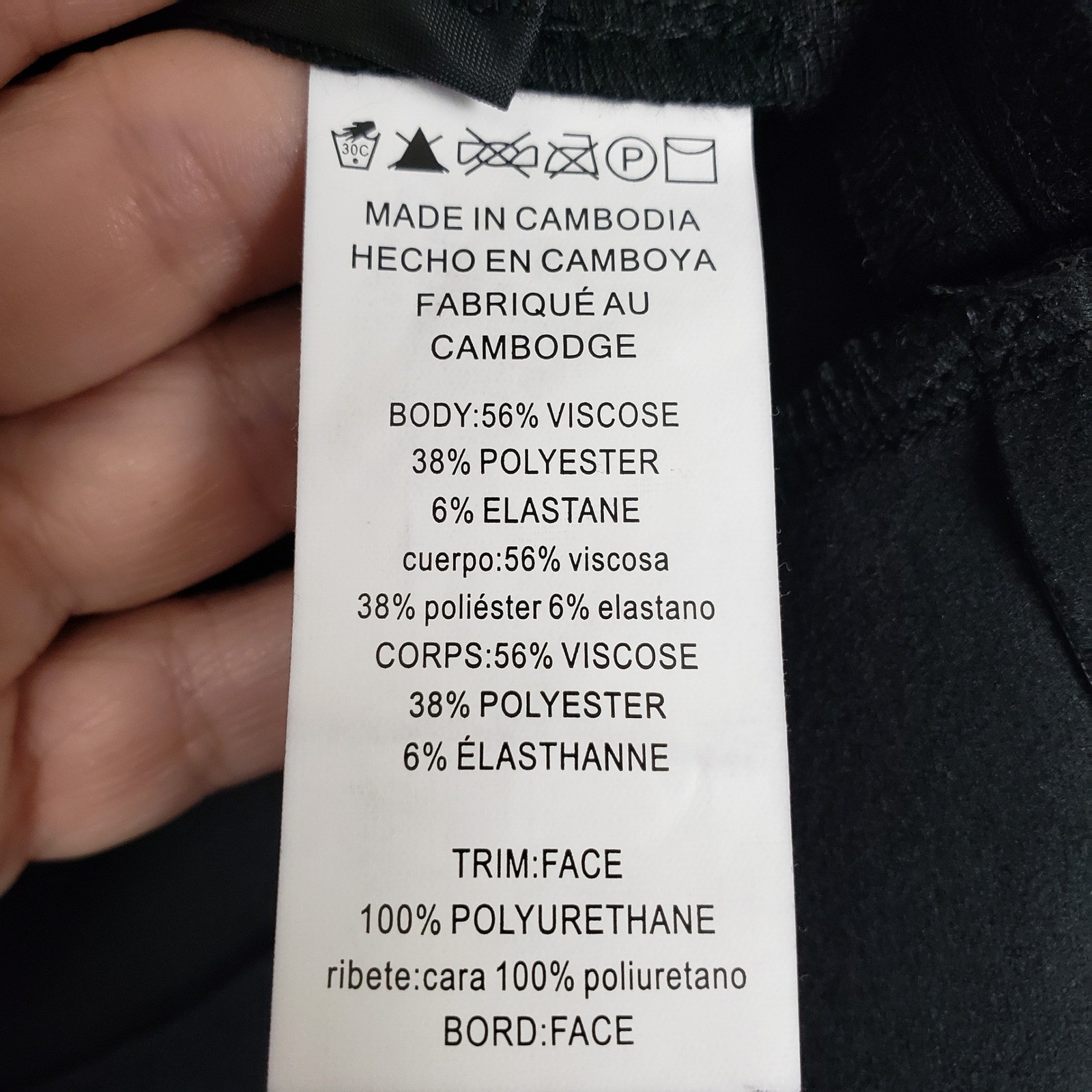 Michael Kors Size M Faux Leather Trim A-Line Mini Skirt Black Cocktail Edgy NWT thumbnail 7