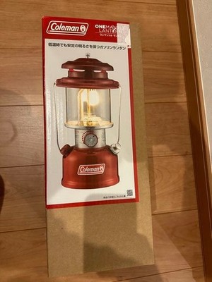 Coleman 286A One-Mantle Gasoline Lantern Red Outdoor Camping Light