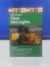 Clear Christmas String Lights 100 Count 25 Feet Incandescent Bulb Mini Lights