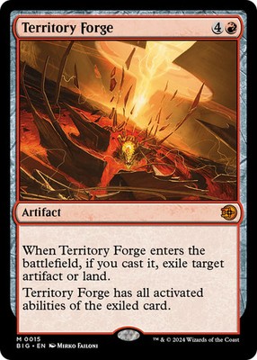 MTG Territory Forge [Outlaws of Thunder Junction: The Big Score] Near Mint Magic