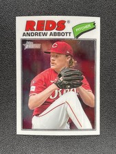 2026 Topps Heritage Baseball #31 Andrew Abbott, Cincinnati Reds CHROME
