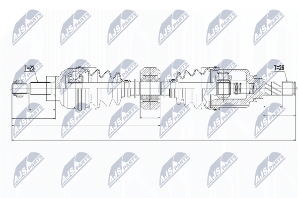 Nty NPW-RE-056 Antriebswelle FüR Dacia Lada Renault-image