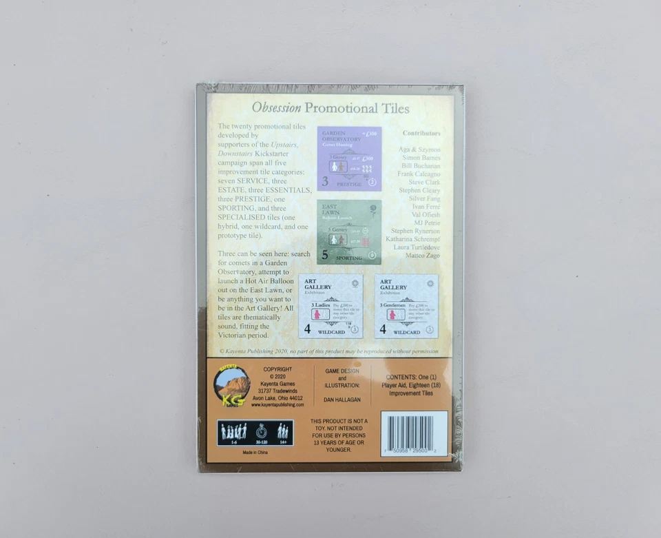 Obsession Board Game Promotional Expansion Tiles - Kayenta Games - New - Image 2 of 3