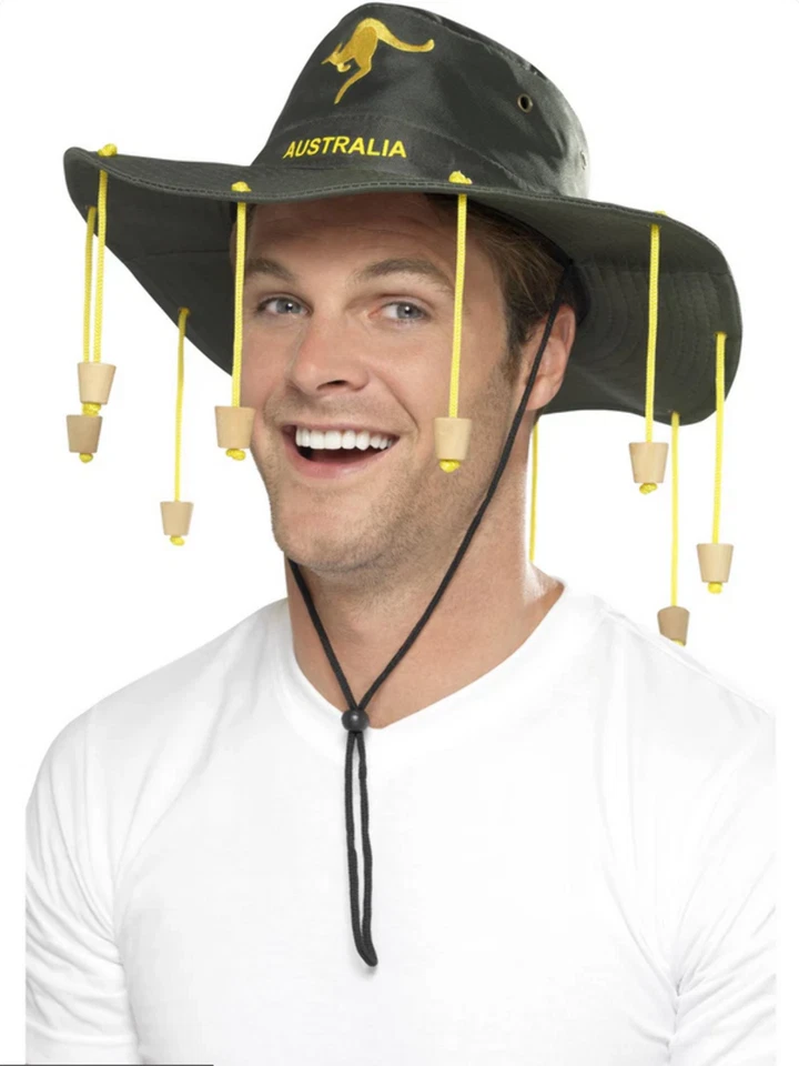 Australischer Hut Grün Erwachsene Entdecker Kostüm Zubehör Hut - Bild 1 von 1