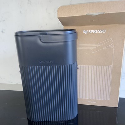 Nespresso Pod Recycling Eimer Behälter für Kaffeepads - Original. Schwarz. Griff