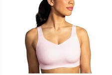 Brooks Dare Underwire Run Gym Sports Rosewater Pink Bra 350078690 Sz 34C New