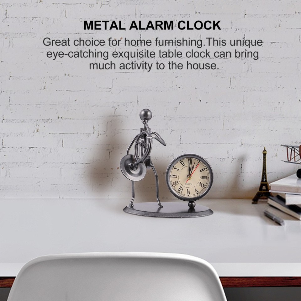 Retro Table Clock Image Table Clock Decor Vintage Clocks for Shelf Retro Desktop Nordic Style ...