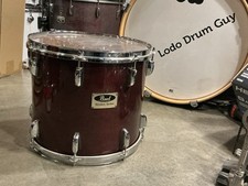 Tamburo Tom 14" Pearl Session Series LACCA ROSSA PROFONDA NO MONTAGGIO leggera dissolvenza #WT7