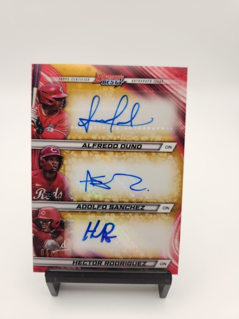 2024 Bowman’s Best Triple Auto Alfredo Duno / Adolfo Sanchez / Hector rodriguez