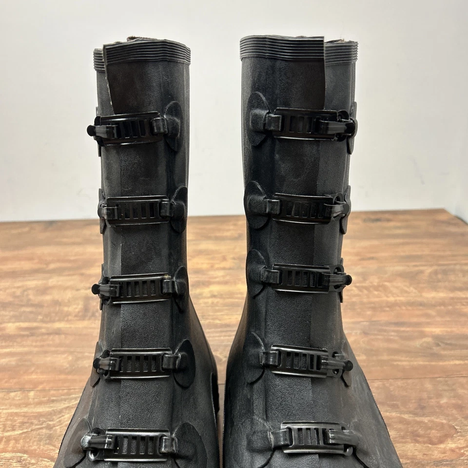 Botas de Goma Thorogood Sobrebotas Sobrezapatos Antideslizantes Ropa de Trabajo EE. UU. 10 Hebilla Foto 3 de 4