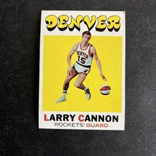 1971-72 Topps ABA 🔴⚪️🔵Basketball  #196 Larry Cannon-Denver Rockets CNTRD  NM💥