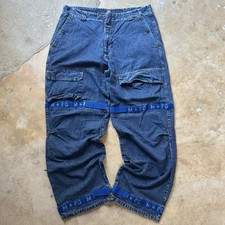 Vintage Marithe Francois Girbaud MFG Wide-Leg Baggy Jeans Shuttle Tape - 38x33