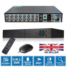 CCTV DVR 16 CHANNEL WITH HARD DRIVE 16CH HOME/OFFICE SECURITY VIDEO RECORDER UK