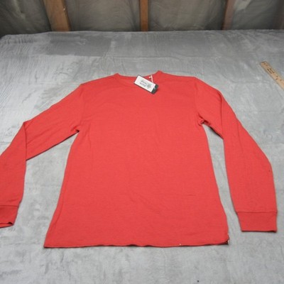 Alpine Design Shirt Mens Small Red Peak Long Sleeve Duofold UPF 50 $44 NWT