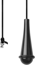 Bathroom Light Pull Cord Handle Black Rubber Teardrop Pendant Weight Connector 