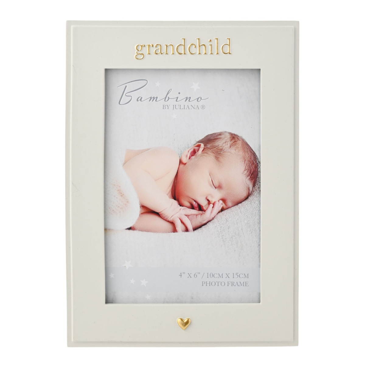 The Gift Experience White/Gold Grandchild" Photo Frame - 4" X 6 - Image 2
