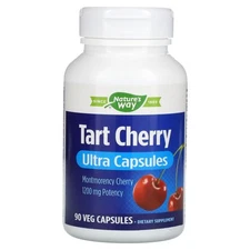 2 X Enzymatic Therapy, Tart Cherry, Ultra Capsules, 1,200 mg, 90 Veg Capsules