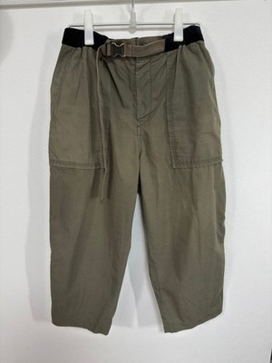 USED SACAI OXFORD PANTS CLOPPED GOOD