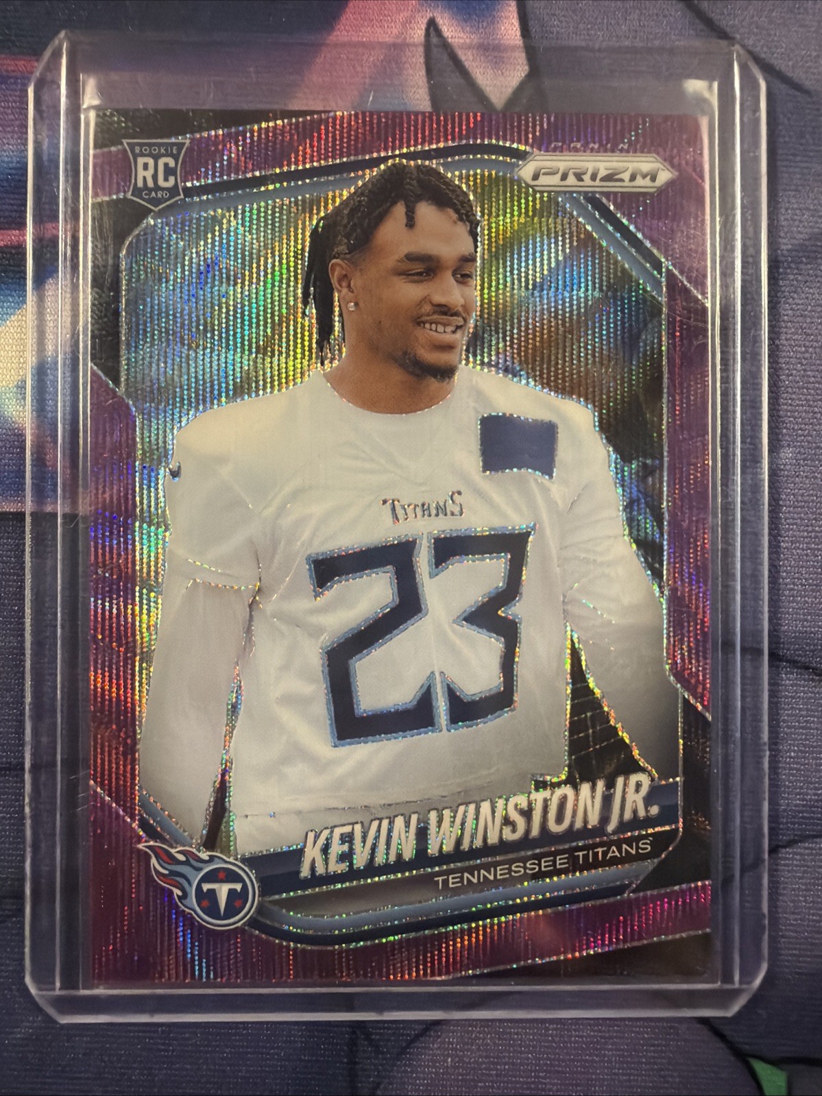 Kevin Winston Panini Prizm #340 Purple Wave