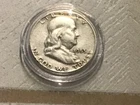 1953-D  Franklin half dollar silver coin  (ALMOST UNCIRCULATED)