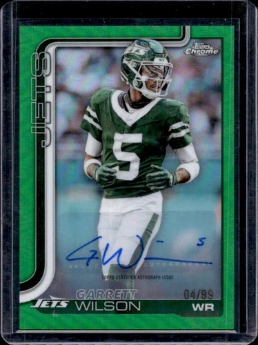 2025 Topps Chrome Garrett Wilson Chrome Autographs (RAW)