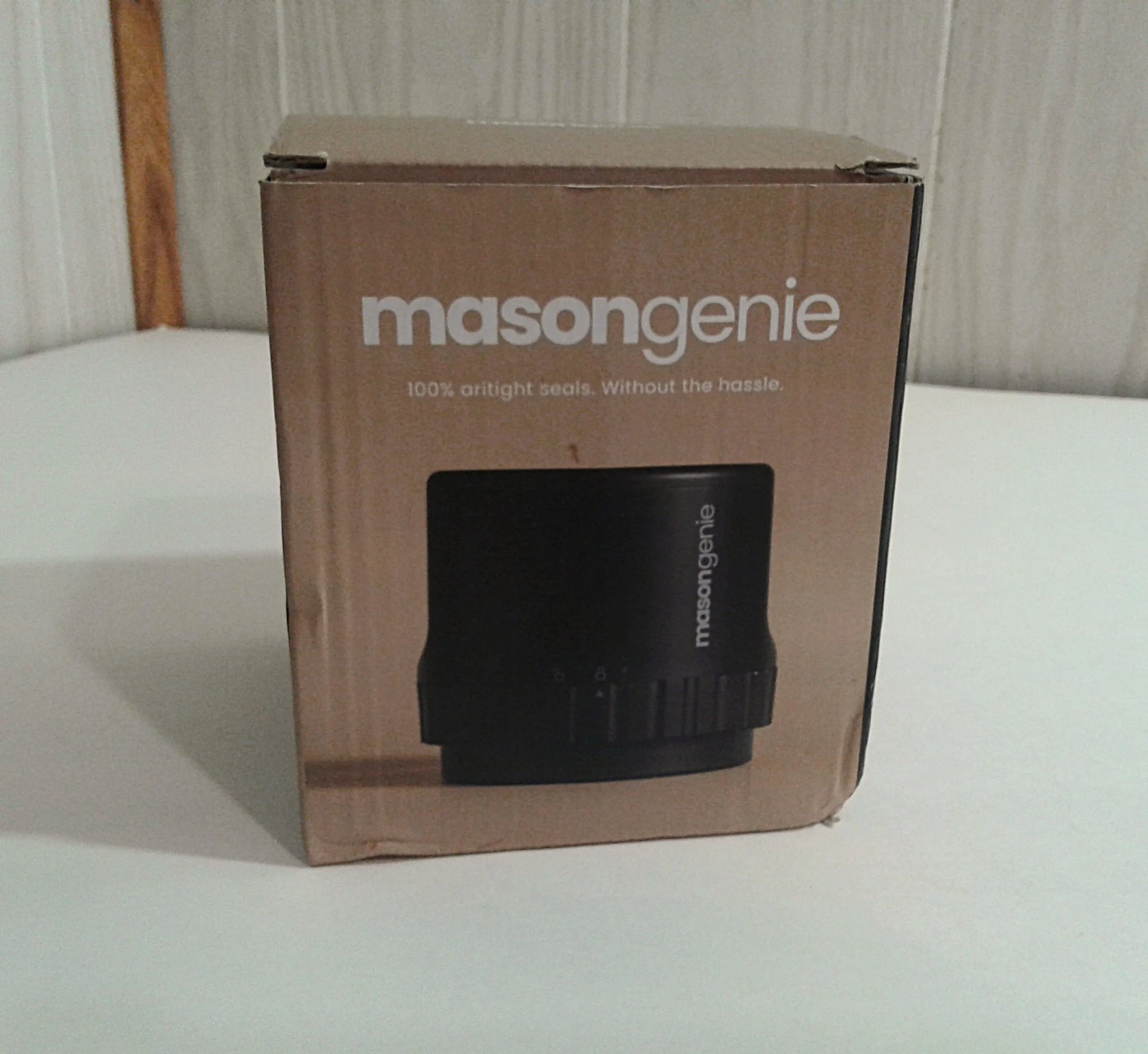 Mason Genie Vacuum Sealer Kit In Original Box With Regular & Wide Mouth Lids