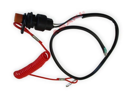 For YAMAHA Outboard 6-40 HP Engine Stop Switch 1 Key 6E9-82575-01 6E9-82575-02 - Picture 8 of 11