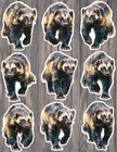 Walking Wolverine Die Cut Vinyl Stickers Scrapbooking Laptop Waterbottle