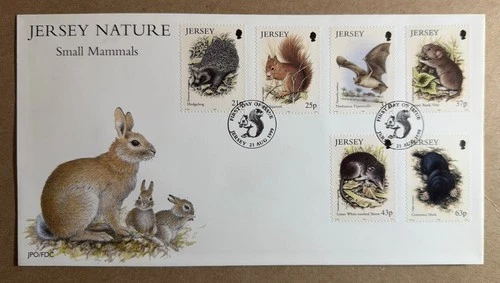 GB Jersey FDC 1999 Small Mammals