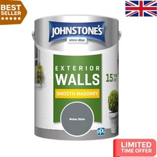 Johnstone's Moher Slate Exterior Masonry Paint – 15  Weather Protection, 5L