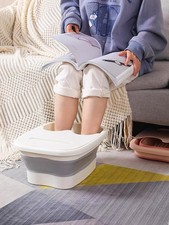 Foldable Footbath Massage Bucket Soaking Bucket Folding Basin Spa Foot Bath Buck