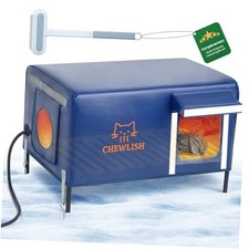 Outdoor Heated Cat House for Outside Cats Winter, 25'' Exceptional Dark blue