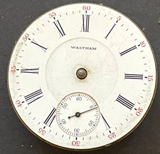 Antique 1907 Waltham Model 1883 85 Pocket Watch Movement Parts/Repair 18s 17j