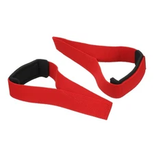 Lifting Straps Power Durable Cotton Lifting Wraps, Red 1 Pair