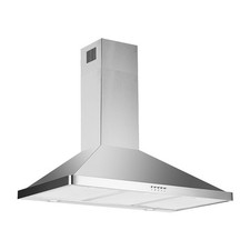 Campana extractora East Seventeen 36 pulgadas, campana extractora de ventilación de cocina de acero inoxidable para montaje en pared