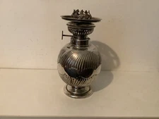 ANTIQUE MAPPIN & WEBB PRINCESS SILVER PLATE DESK TOP OIL LAMP BASE 7”TALL