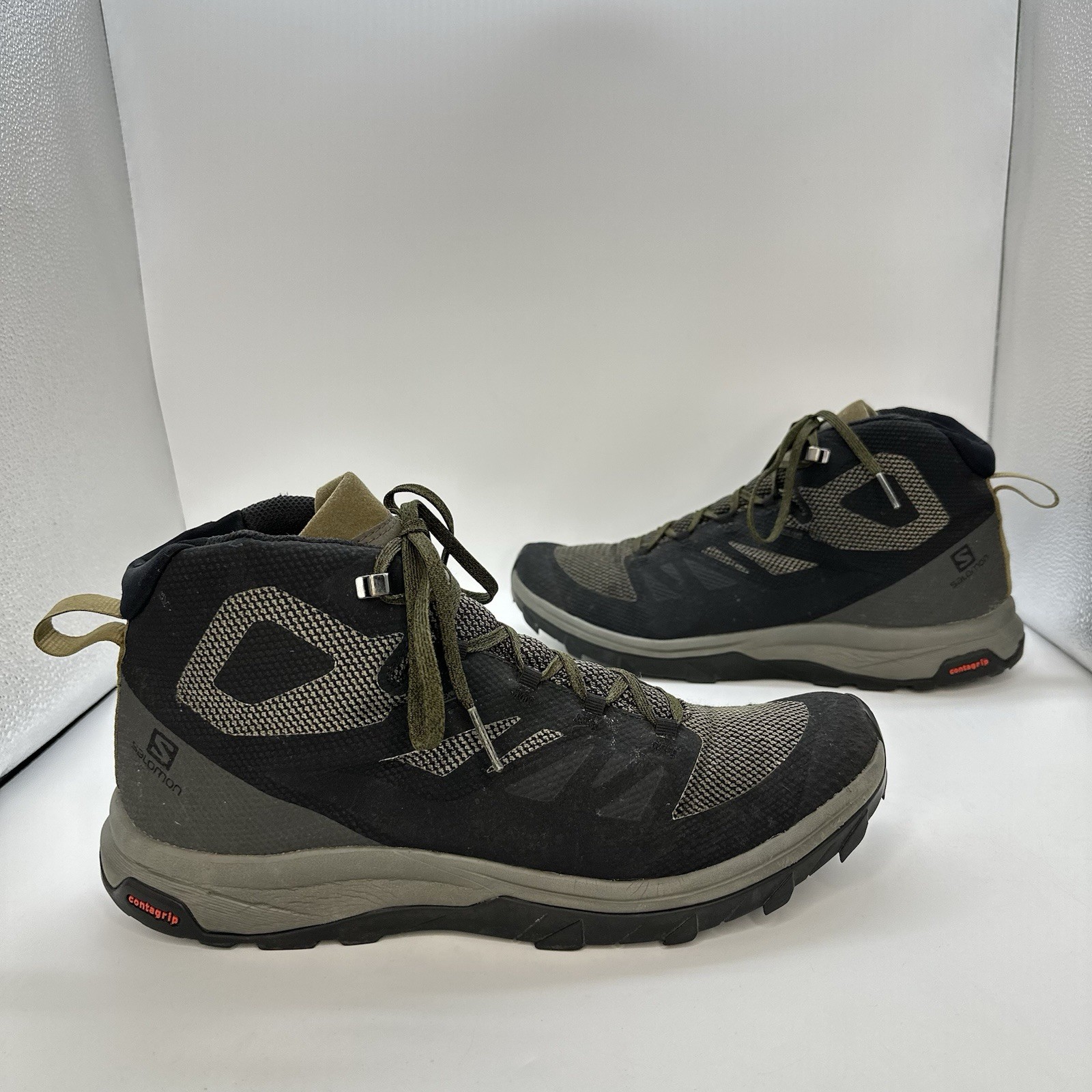 Stivali da trekking Salomon Outline Mid Gore Tex GTX uomo 12 5 US *senza solette