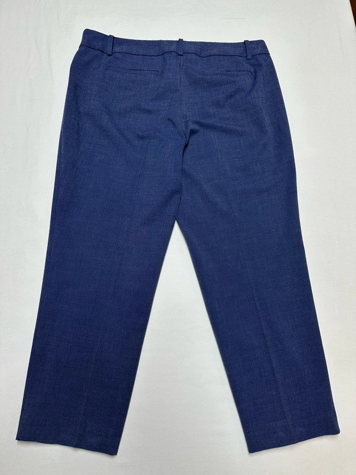 Talbots Hampshire Ankle Curvy Sz 14P Blue Dress Pants Office Beachy - Image 4 of 4
