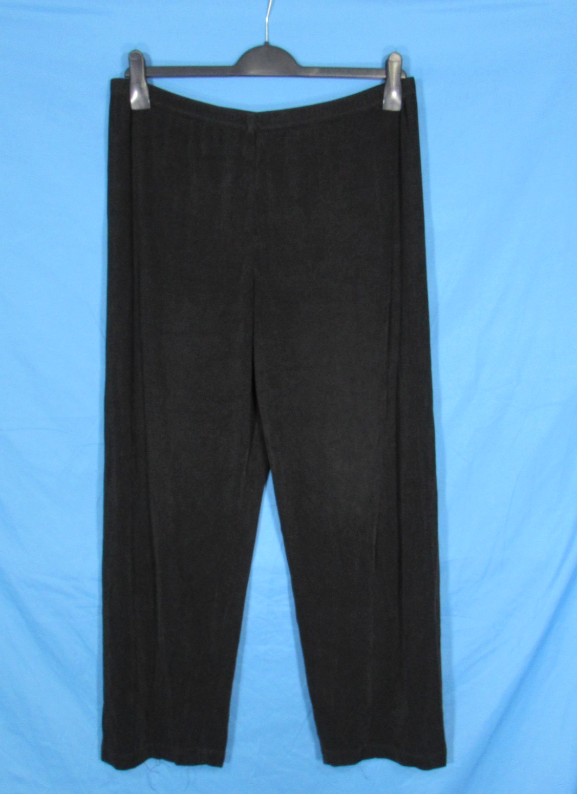 CHICO'S TRAVELERS Black SLINKY KNIT High-Rise STRAIGHT LEG Pants 3 Reg/US 16