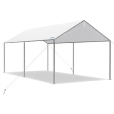 10x15 ft Heavy Duty Car Canopy Galvanized Frame Carport Outdoor Party Tent Boat