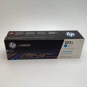 HP 202A CF501A Genuine Cyan LaserJet Toner Cartridge for M254 M280 M281 - Read