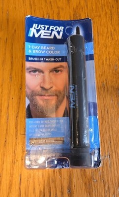 Just For Men 1 day beard & brow color light brown new