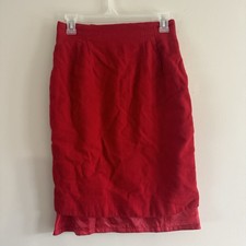 Norton McNaughton Vintage 100 Wool Red Pencil Skirt Womens Size 6