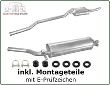 Auspuff Set Mercedes W123 200 230 240D 300D Mittelschalldämpfer Endschalldämpfer