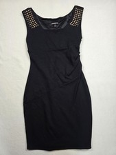 Express Black Studded Shoulder Sleeveless Bodycon Dress Size 2