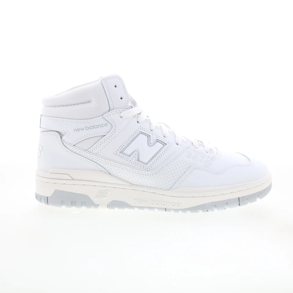 New Balance 650R BB650RWW Hombres Cuero Blanco Estilo de Vida Tenis Zapatos